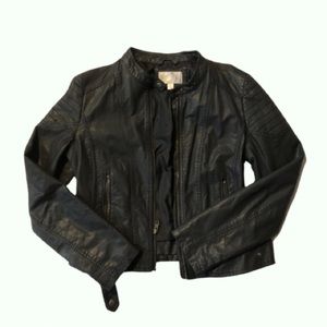 faux leather jacket